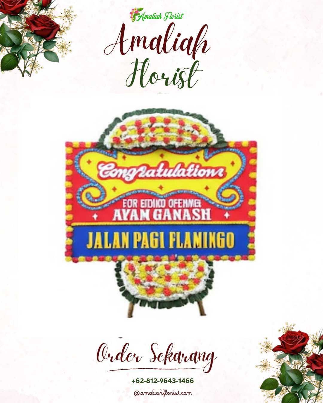 Sewa Papan Bunga Binakal